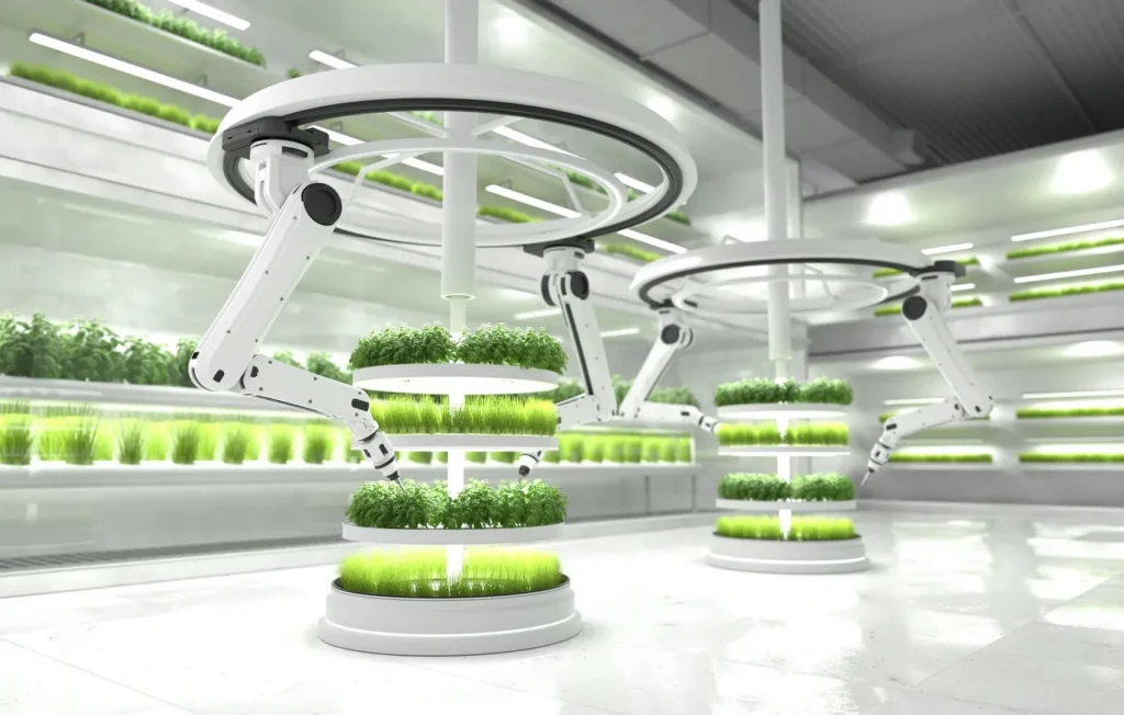 smart-robotic-farmers-concept-robot-farmers-agriculture-technology-farm-automation
